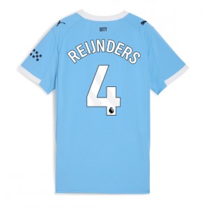 Fotbalové Dres Manchester City Tijjani Reijnders #4 Dámské Domácí Oblečení 2025-26 Krátký Rukáv